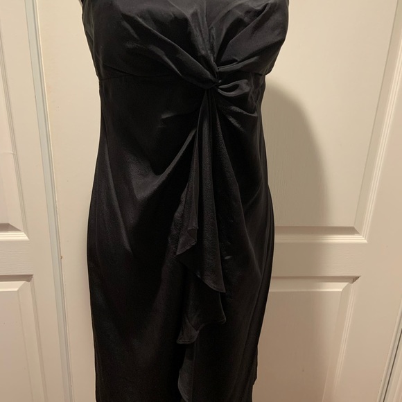 Marciano Strapless silk black dress - Picture 1 of 4